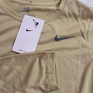 Nike Beige Long Sleeve Shirt